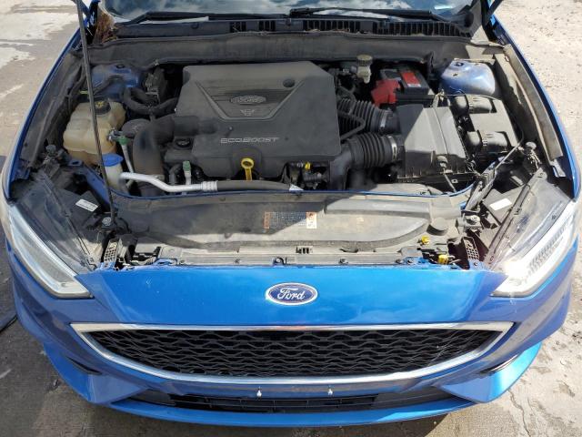 3FA6P0VP9HR180351 - 2017 FORD FUSION SPORT BLUE photo 11