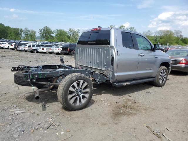5TFBY5F13MX035384 - 2021 TOYOTA TUNDRA DOUBLE CAB LIMITED SILVER photo 3