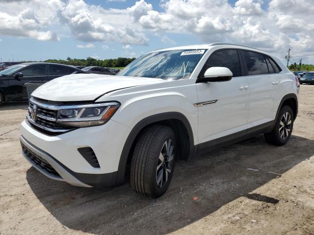 1V23C2CA2LC229916 - 2020 VOLKSWAGEN ATLAS CROS SE Белый фото 1