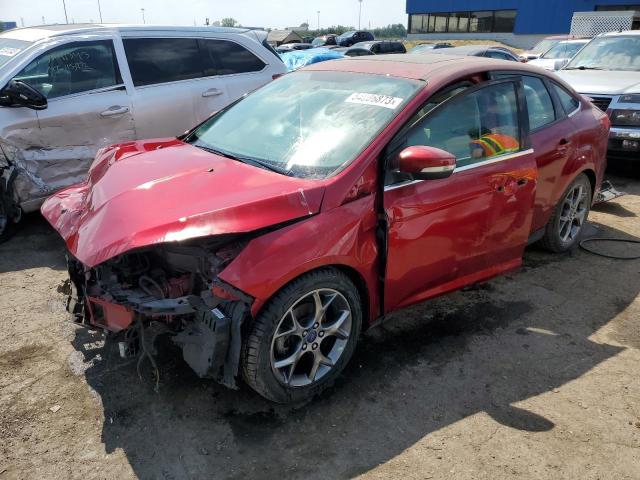 1FADP3J23FL333241 - 2015 FORD FOCUS TITANIUM RED photo 1