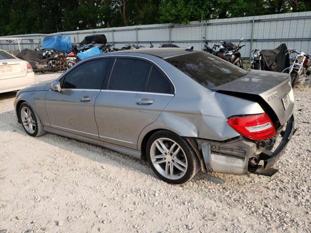 WDDGF4HB4DA850228 - 2013 MERCEDES-BENZ C 250 SILVER photo 2