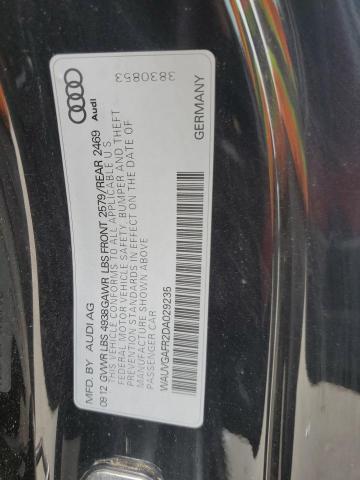 WAUVGAFR2DA029235 - 2013 AUDI S5 PRESTIGE 黑色 照片 12