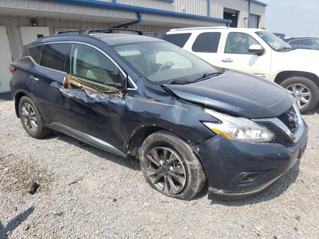 5N1AZ2MG1HN137925 - 2017 NISSAN MURANO S BLUE photo 4