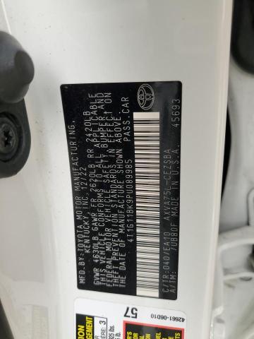 4T1G11BK9PU089985 - 2023 TOYOTA CAMRY SE NIGHT SHADE WHITE photo 12