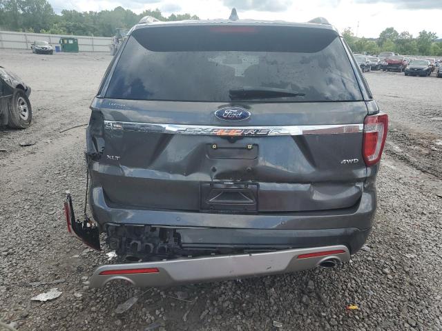 1FM5K8D84HGA83316 - 2017 FORD EXPLORER XLT CHARCOAL photo 6