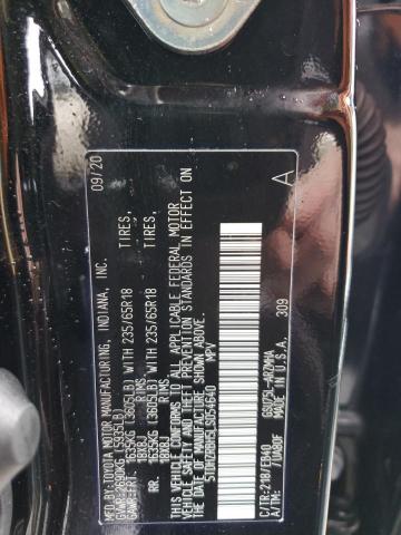 5TDHZRBH5LS054640 - 2020 TOYOTA HIGHLANDER XLE BLACK photo 13