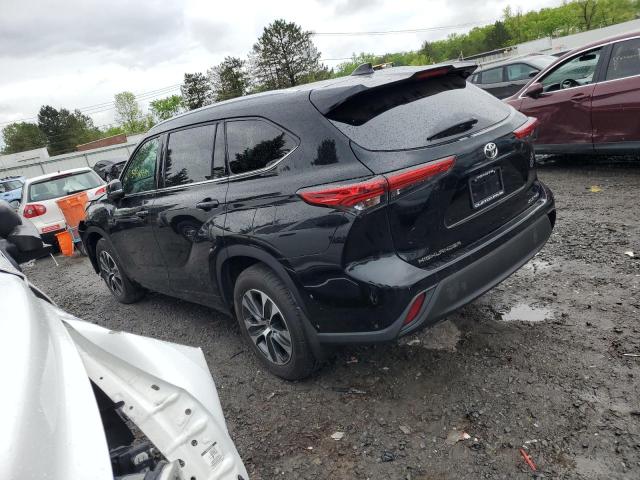 5TDHZRBH5LS054640 - 2020 TOYOTA HIGHLANDER XLE BLACK photo 2