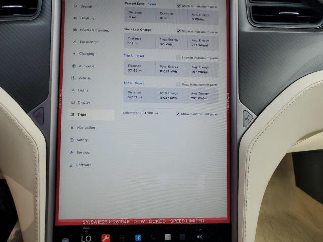 5YJSA1E23JF281946 - 2018 TESLA MODEL S 黑色 照片 9