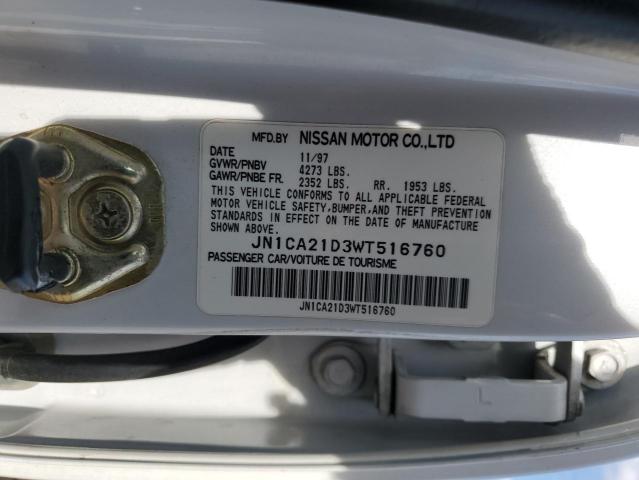 JN1CA21D3WT516760 - 1998 NISSAN MAXIMA GLE WHITE photo 12