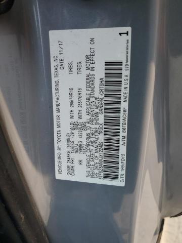 5TFSZ5ANXJX122489 - 2018 TOYOTA TACOMA ACCESS CAB ნაცრისფერი ფოტო 12