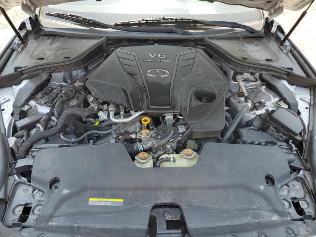 JN1EV7AR7KM554907 - 2019 INFINITI Q50 LUXE SILVER photo 11