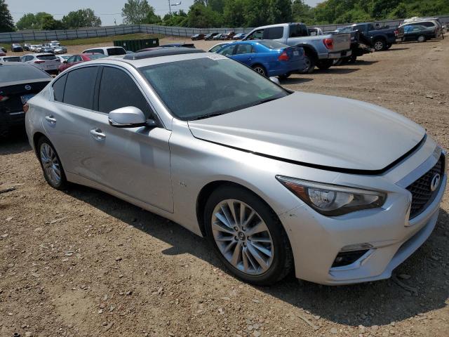 JN1EV7AR7KM554907 - 2019 INFINITI Q50 LUXE SILVER photo 4