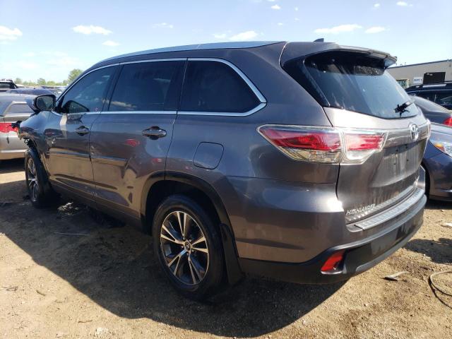 5TDJKRFH5GS298245 - 2016 TOYOTA HIGHLANDER XLE ნაცრისფერი ფოტო 2