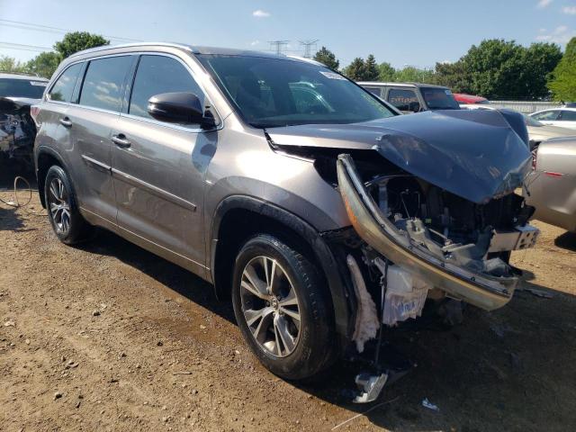 5TDJKRFH5GS298245 - 2016 TOYOTA HIGHLANDER XLE ნაცრისფერი ფოტო 4