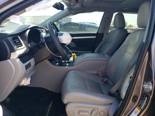 5TDJKRFH5GS298245 - 2016 TOYOTA HIGHLANDER XLE ნაცრისფერი ფოტო 7