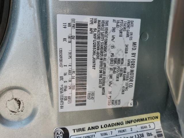 5LMFU28536LJ09787 - 2006 LINCOLN NAVIGATOR 青色 照片 13