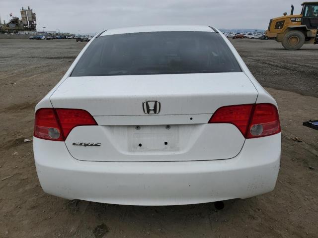 1HGFA16578L053323 - 2008 HONDA CIVIC LX WHITE photo 6