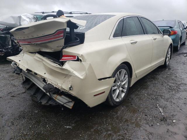 3LN6L2LU1ER826242 - 2014 LINCOLN MKZ HYBRID BEIGE photo 4