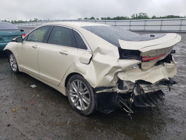 3LN6L2LU1ER826242 - 2014 LINCOLN MKZ HYBRID BEIGE photo 9