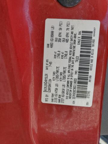 3D7KR28C96G110693 - 2006 DODGE RAM 2500 ST RED photo 10