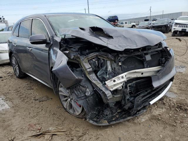 5FRYD7H57HB001903 - 2017 ACURA MDX SPORT HYBRID TECHNOLOGY GRAY photo 4