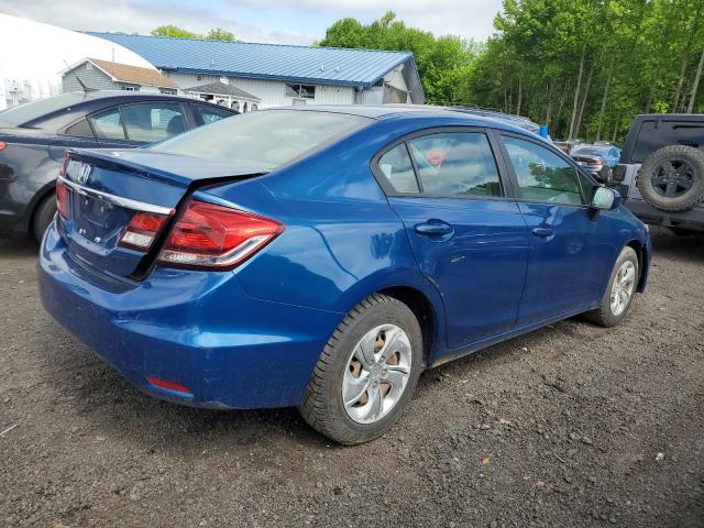 2HGFB2F57EH519666 - 2014 HONDA CIVIC LX BLUE photo 3