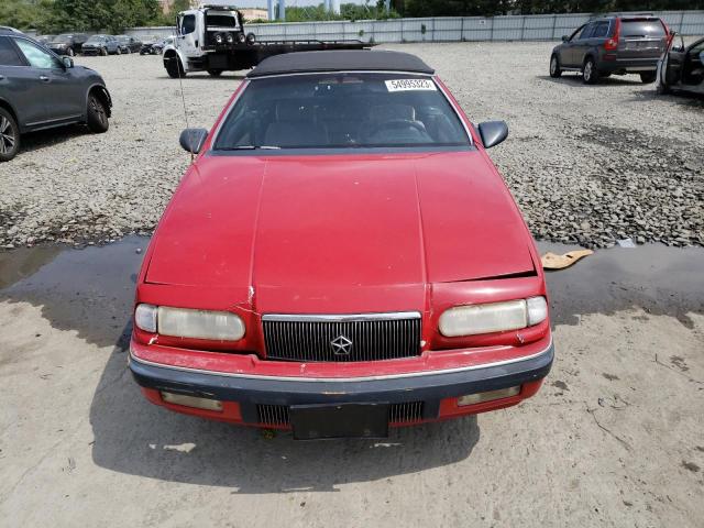 1C3XU4535PF625325 - 1993 CHRYSLER LEBARON RED photo 5