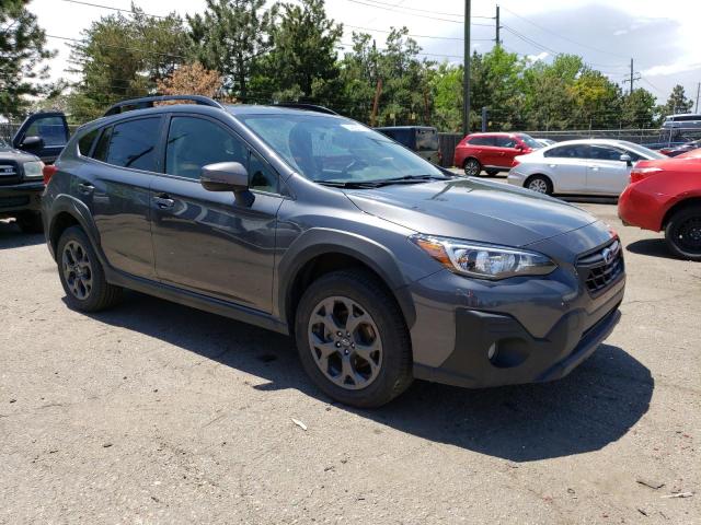 JF2GTHRC5MH657435 - 2021 SUBARU CROSSTREK SPORT GRAY photo 4