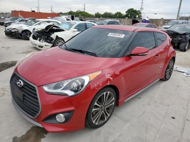 KMHTC6AE6GU275534 - 2016 HYUNDAI VELOSTER TURBO RED photo 1