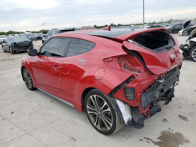 KMHTC6AE6GU275534 - 2016 HYUNDAI VELOSTER TURBO RED photo 2