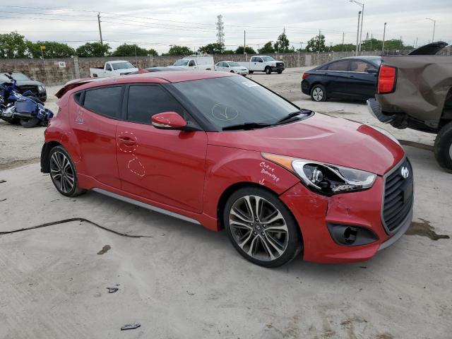 KMHTC6AE6GU275534 - 2016 HYUNDAI VELOSTER TURBO RED photo 4