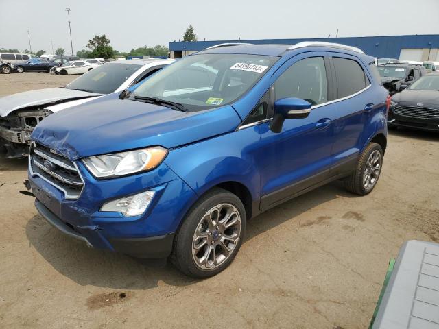 MAJ6P1WL3JC159548 - 2018 FORD ECOSPORT TITANIUM BLUE photo 1