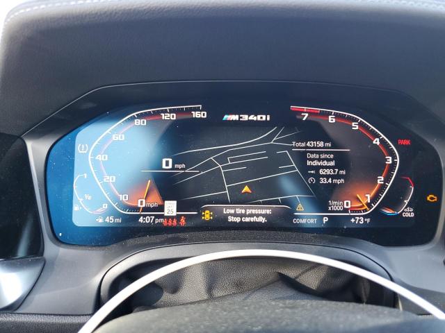 WBA5U7C02LFH06189 - 2020 BMW M340I WHITE photo 9