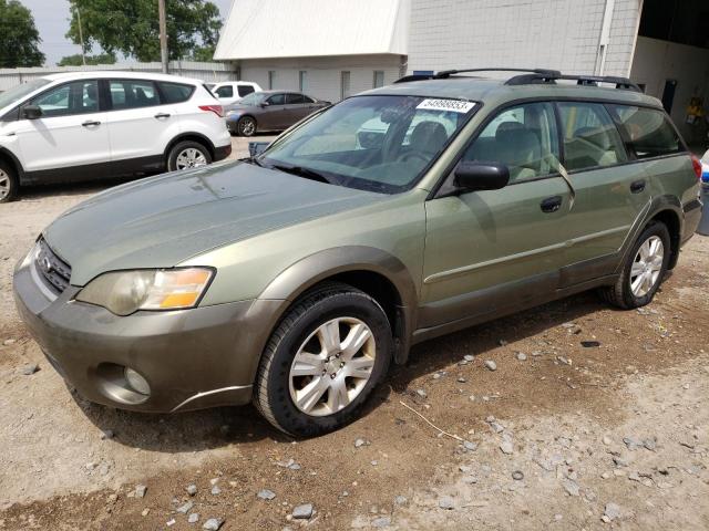 4S4BP61C057390558 - 2005 SUBARU LEGACY OUTBACK 2.5I GREEN photo 1