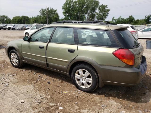 4S4BP61C057390558 - 2005 SUBARU LEGACY OUTBACK 2.5I GREEN photo 2