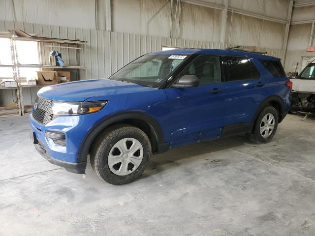 1FM5K8AB8LGA20437 - 2020 FORD EXPLORER POLICE INTERCEPTOR BLUE photo 2