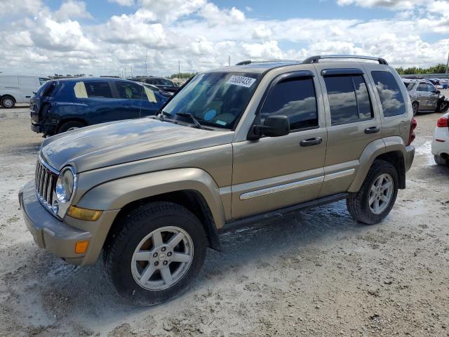 1J4GK58K46W234167 - 2006 JEEP LIBERTY LIMITED TAN photo 1