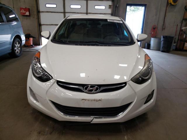 5NPDH4AE1DH176057 - 2013 HYUNDAI ELANTRA GLS WHITE photo 5