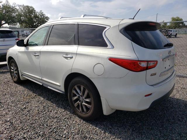 5N1AL0MN6EC513594 - 2014 INFINITI QX60 WHITE photo 2