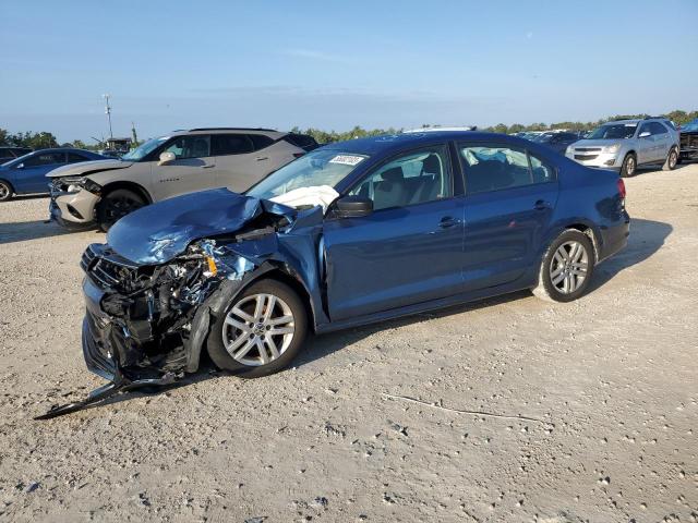 3VW2K7AJ9FM350491 - 2015 VOLKSWAGEN JETTA BASE 蓝色 照片 1