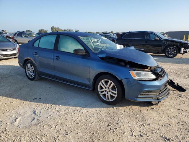 3VW2K7AJ9FM350491 - 2015 VOLKSWAGEN JETTA BASE 蓝色 照片 4
