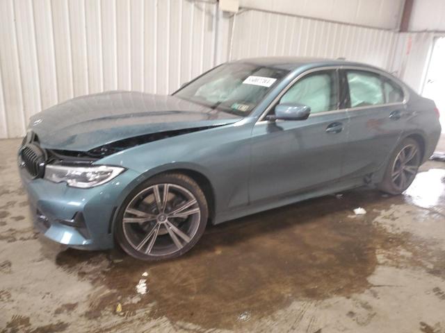 3MW5R7J08M8C21499 - 2021 BMW 330XI BLUE photo 1