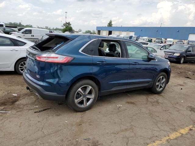 2FMPK4J95LBB43926 - 2020 FORD EDGE SEL BLUE photo 3