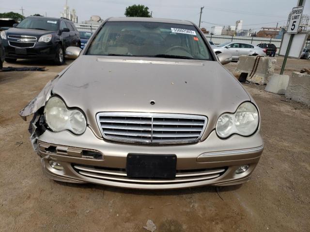 WDBRF81J65F665533 - 2005 MERCEDES-BENZ C 240 4MATIC TAN photo 5