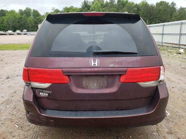 5FNRL3H61AB097222 - 2010 HONDA ODYSSEY EXL MAROON photo 6