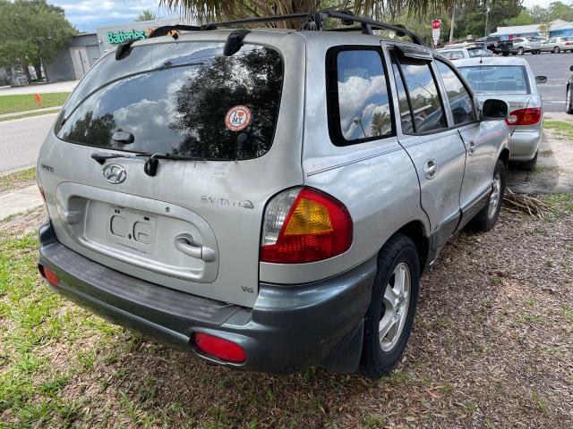 KM8SC83D81U124858 - 2001 HYUNDAI SANTA FE GLS GRAY photo 4