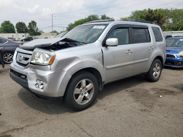 5FNYF4H77BB099432 - 2011 HONDA PILOT EXLN SILVER photo 1