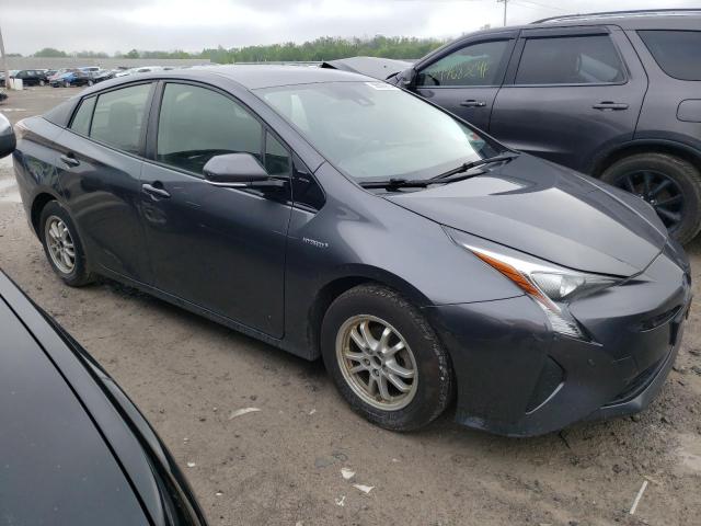 JTDKARFU4H3046607 - 2017 TOYOTA PRIUS GRAY photo 4