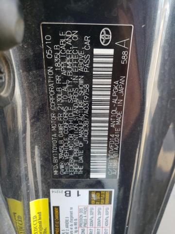 JTKDE3B77A0319758 - 2010 TOYOTA SCION TC 灰色 照片 12