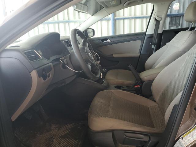 3VW1K7AJ8EM372413 - 2014 VOLKSWAGEN JETTA BASE 棕色 照片 7